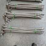 Ca. 19x Set van 10 stuks flexibele metalen slang voor Monoblock warmte